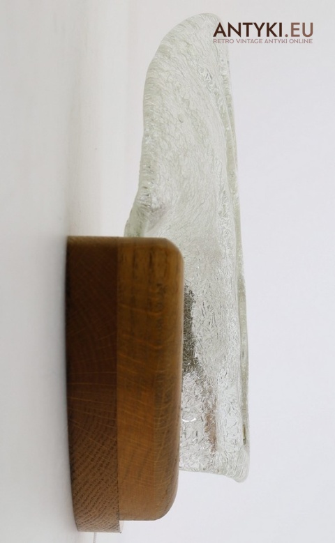 drewniana oprawa kinkietu retro