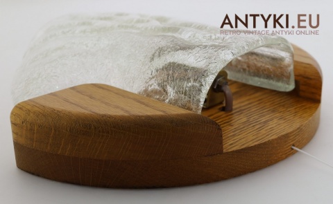 kinkiet z drewna dębowego vintage