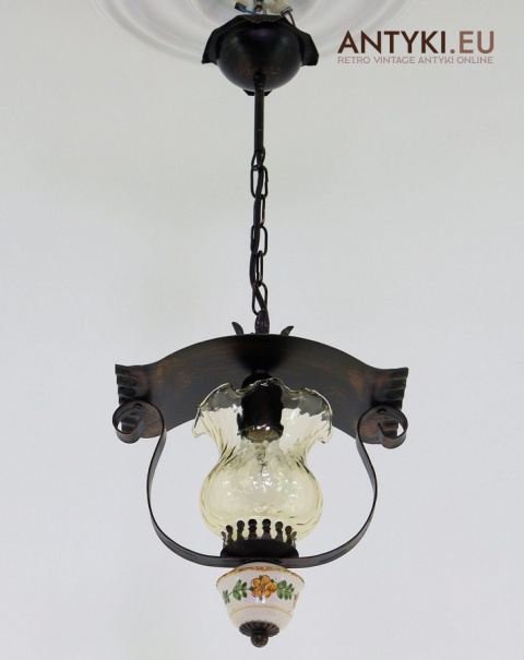 klimatyczna lampa retro góralska