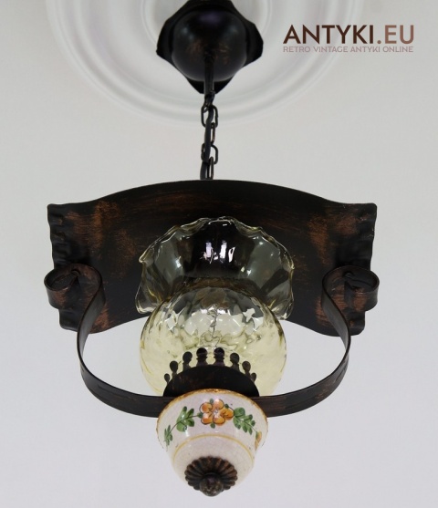 dekoracyjna lampa retro góralska