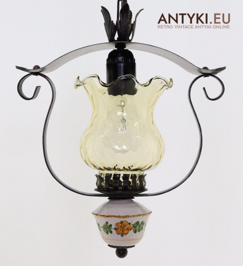 stylowa lampa sufitowa rustykalna vintage