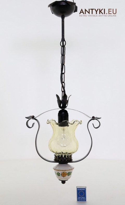 lampa do wiejskiej chaty retro rustykalna