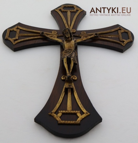 antyczny krzyż kolekcjonerski z jezusem