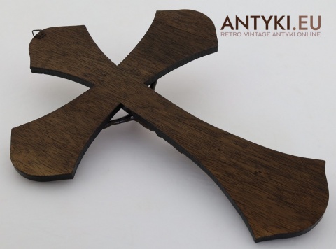 ręcznie wykonany krucyfiks antyk