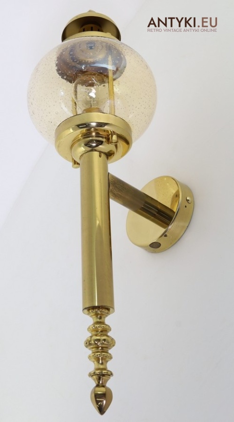 kinkiet mosiężny retro