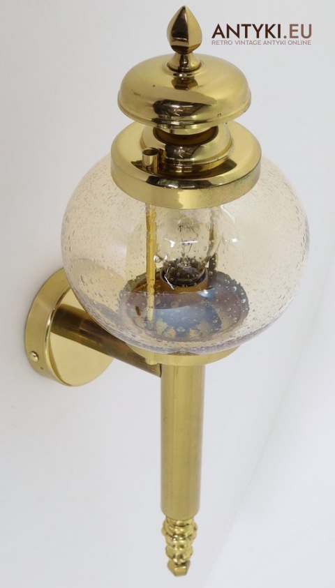 mosiężna lampa kolekcjonerska retro