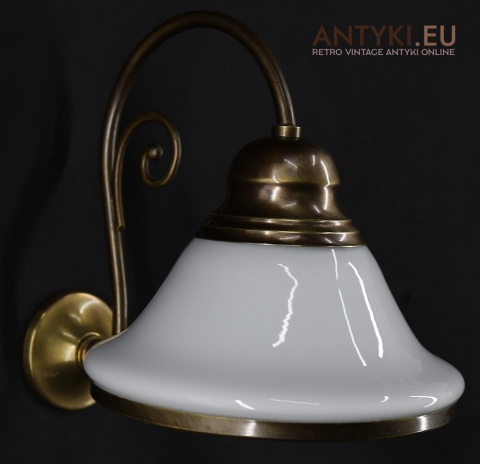 rustykalny kinkiet mosiężny