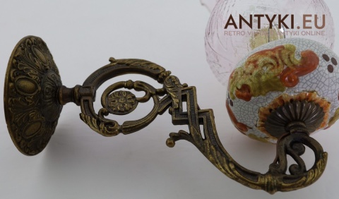 kinkiety retro z ceramiką craquelure