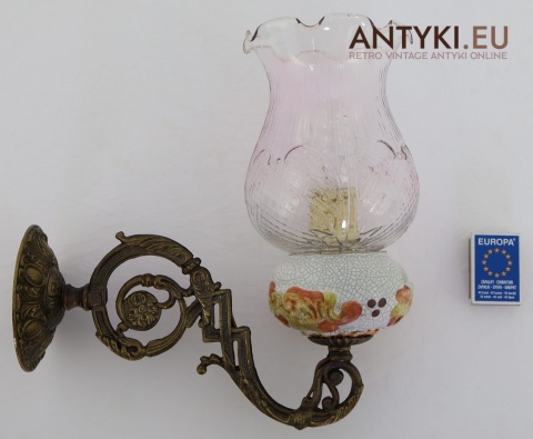 antyczne kinkiety z patyną