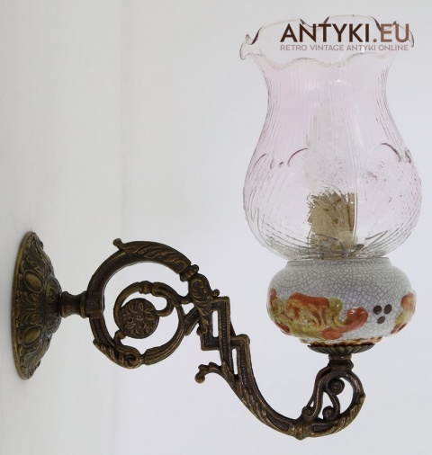 stylowe lampy ścienne z patyną