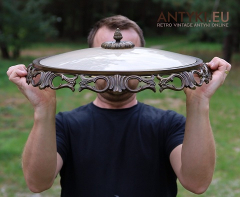 plafon antyczny szkła i mosiądzu