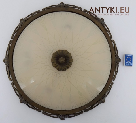 antyk okrągła lampa sufitowa