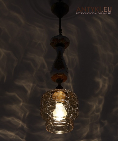 lampa retro z efektem krakle