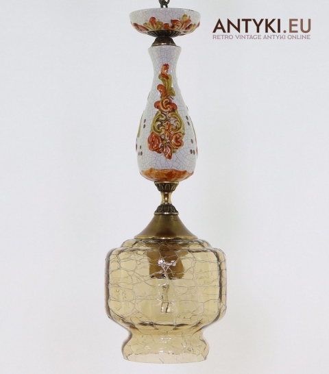 sufitowa lampa vintage do chaty góralskiej