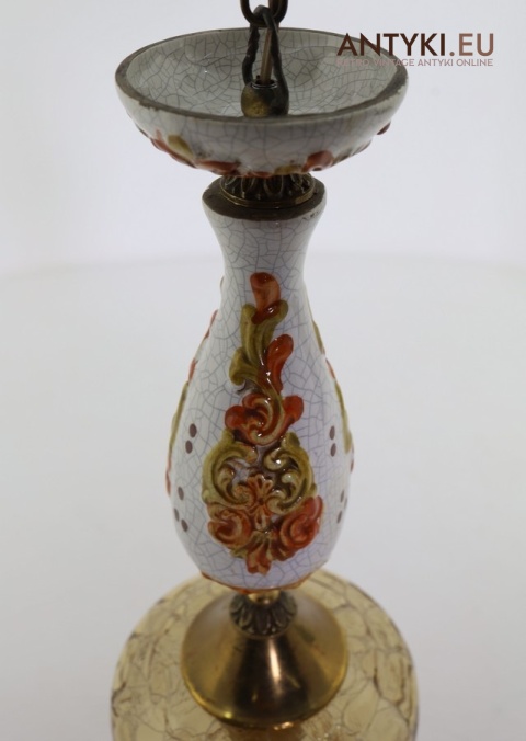 rustykalny zwis z ceramiki krakle