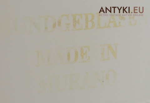 Lampa retro Murano z sygnaturą Made in Murano