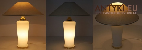 lampa stołowa z podświetlaną nogą