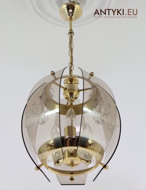 vintage lampa zawieszana do salonu