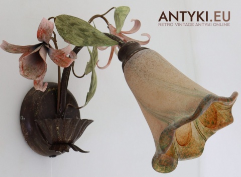 dekoracyjny kinkiet retro art nouveau