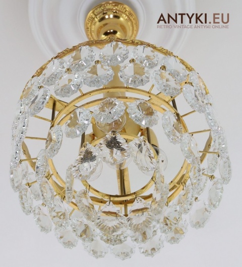 mały żyrandol sufitowy antyczny