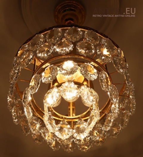 mini żyrandol pałacowy retro