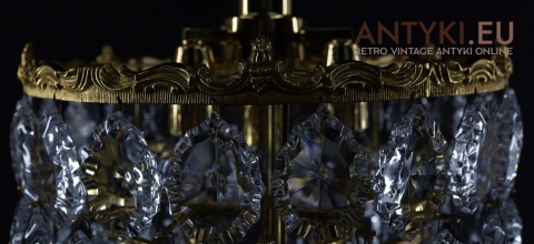 kryształowe oświetlenie vintage