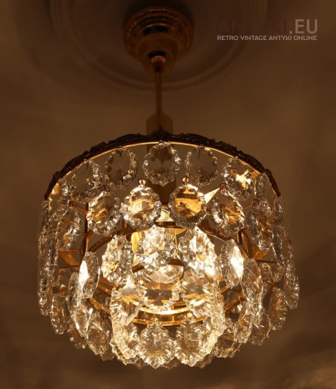 kryształowa lampa wisząca antyczna