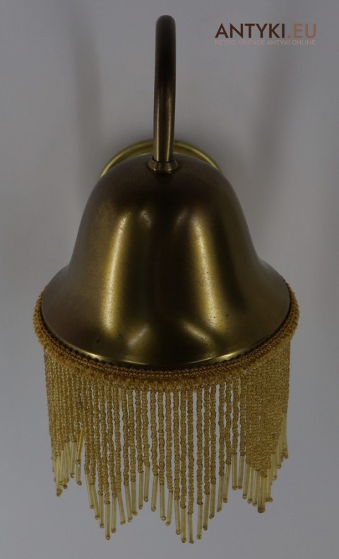 Zdobiony kinkiet retro w kolorze złotym