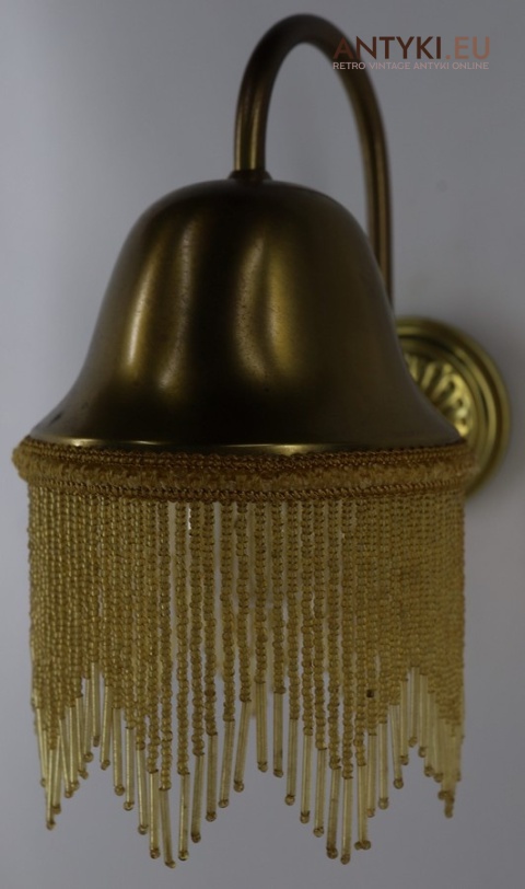 Kinkiet ścienny vintage w kolorze starego złota
