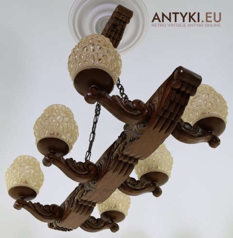 lampa wiejska vintage z francji