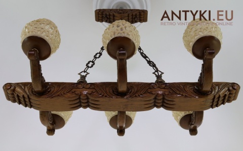 żyrandol góralski do salonu rustykalnego