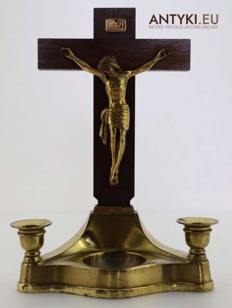 dewocjonalia vintage świeczniki na świece stożkowe