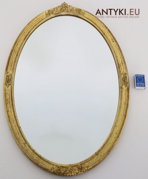 stylowe lustro neorokoko z ornamentem