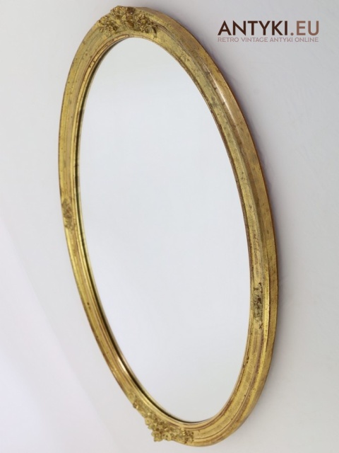 owalne dekoracyjne lustro dworskie