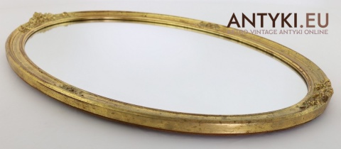 owalne lustro glamour pałacowe