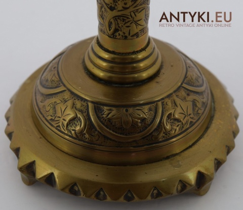 antyczne świeczniki brązowe z epoki