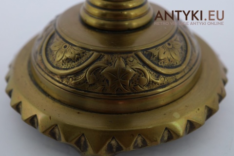 secesja świeczniki zabytkowe