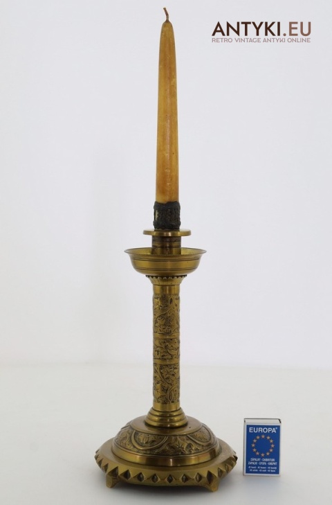 jugendstil świeczniki zabytkowe