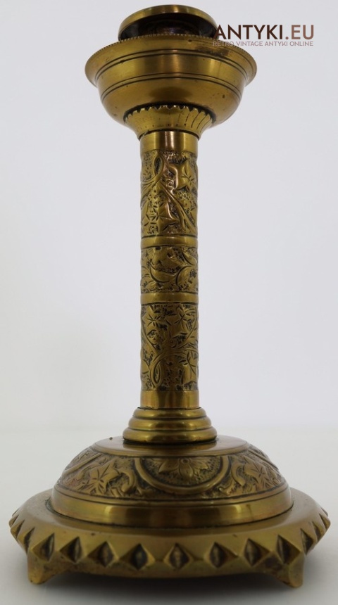 secesyjne świeczniki z miseczką na wosk