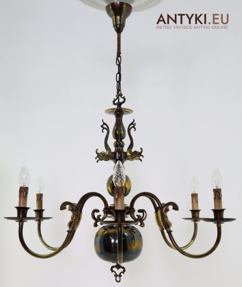 żyrandol morski dekoracyjny z epoki