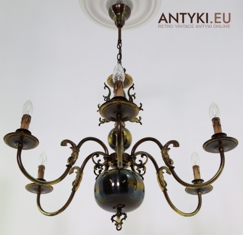 żyrandol marynistyczny antyczny