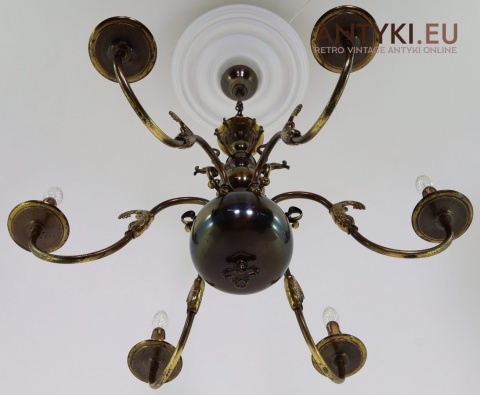 żyrandol retro neobarok morski