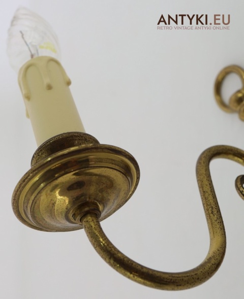 stary elegancki kinkiet europejski vintage