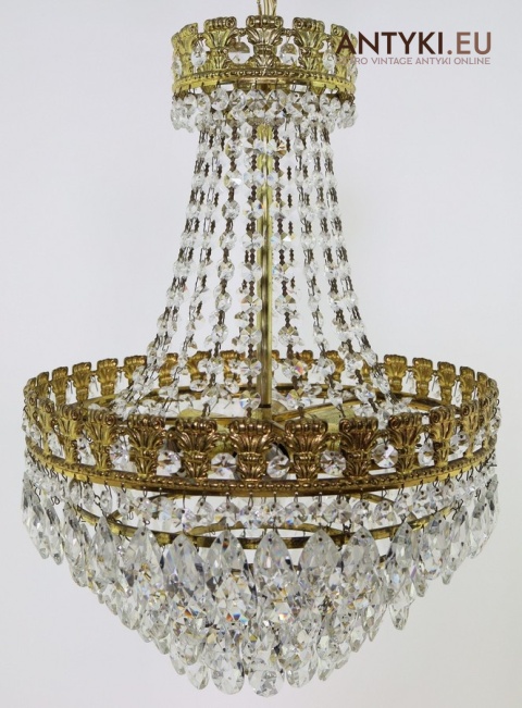 pałacowy żyrandol retro z francji