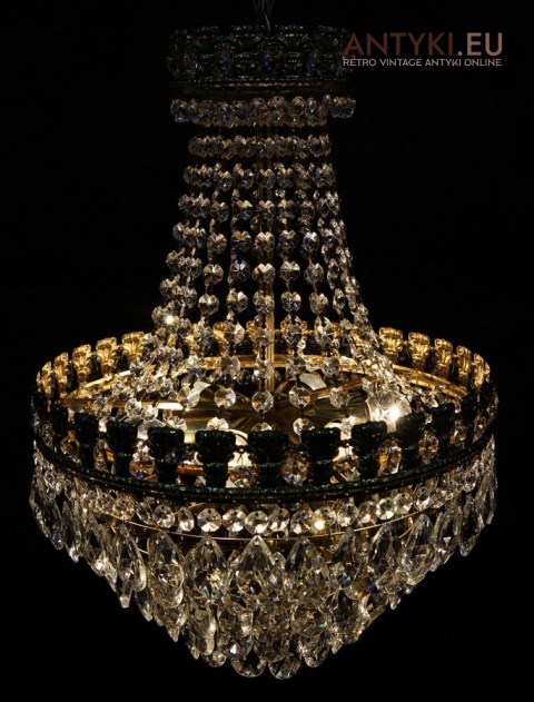 elegancki żyrandol europejski kryształowy