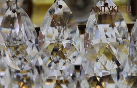 żyrandol kryształowy glamour z epoki