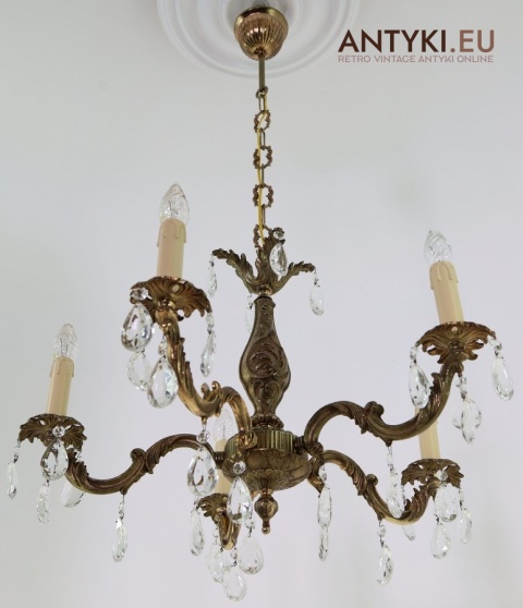 francuski żyrandol antyczny