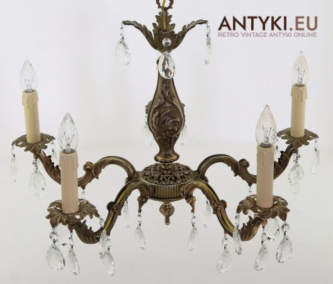 dekoracyjny żyrandol barokowy