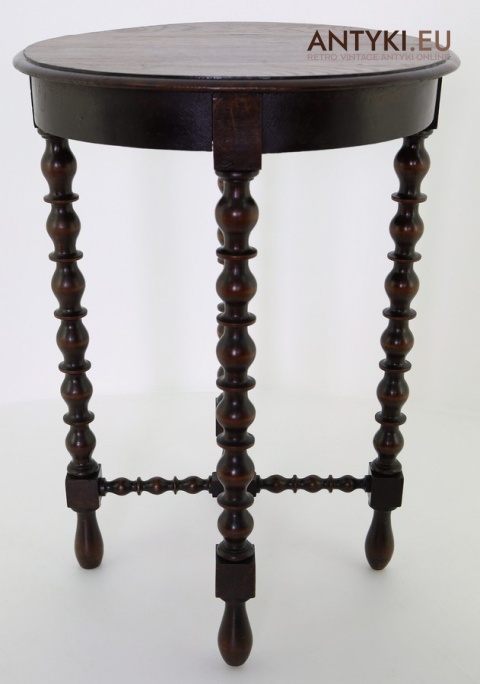 stolik pomocniczy antyczny drewniany