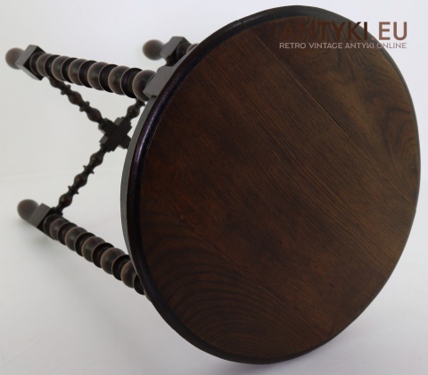 antyczny stolik pod lampę vintage